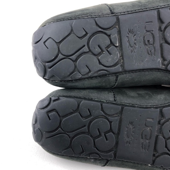 UGG Chester Black Leather Moccasin Slippers 9 main image 9